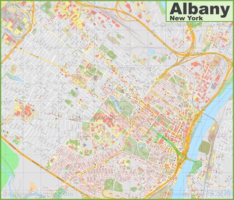 map of albany and surrounds.